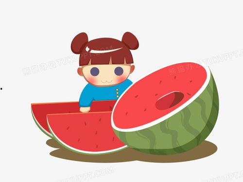 吃瓜卡通素材视频,卡通素材视频里的欢乐时光